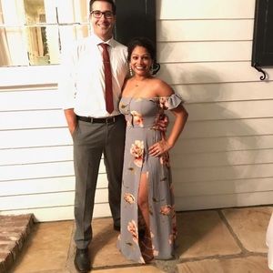 Long Maxi dress/floral gown